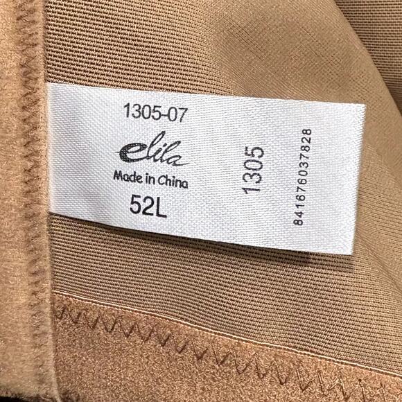 Elila Size 52L Full Coverage Bra NEW Sidney Jacquard Wireless Softcup 1305 Mocha - Picture 7 of 11